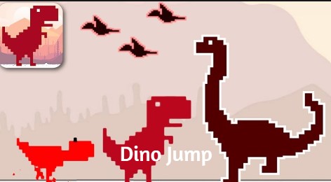 Dino Jump Play Dino Jump On Paper Io